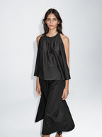 Midi skirt with waistband detail