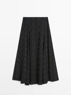 Long flounce skirt