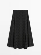 Long flounce skirt