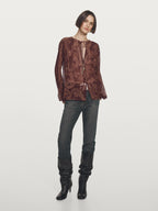 Flowing paisley print blouse