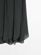 Long flowing skirt with ruffles