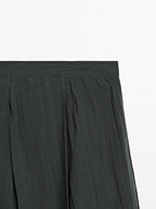 Long flowing skirt with ruffles