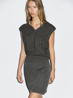 Wool blend mini skirt