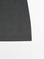 Wool blend mini skirt