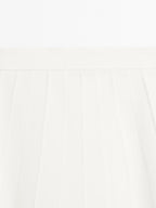 Flared midi skirt with seam details