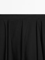 100% cotton flared skirt