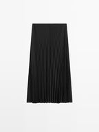 Long pleated skirt