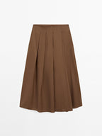 Long box pleat skirt