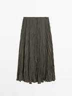 Long flowing pleated skirt