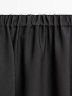 Flared midi skirt with elasticated waistband