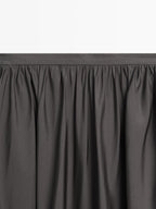 Draped 100% silk midi skirt - LIMITED