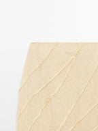 Midi skirt with patchwork detail