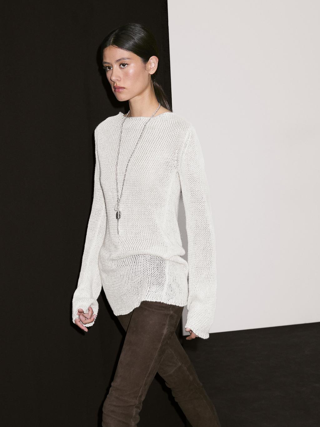 Suede leather leggings