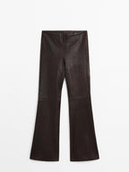 Nappa leather leggings