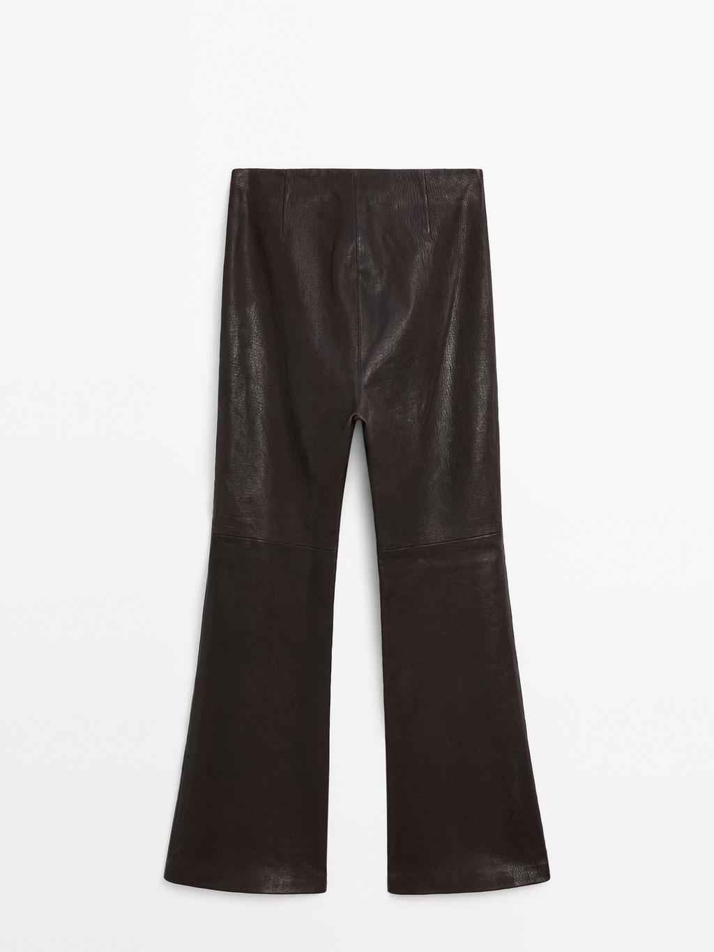 Nappa leather leggings