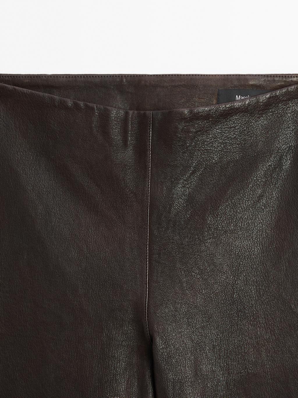 Nappa leather leggings