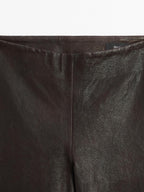 Nappa leather leggings