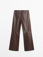 Nappa leather trousers