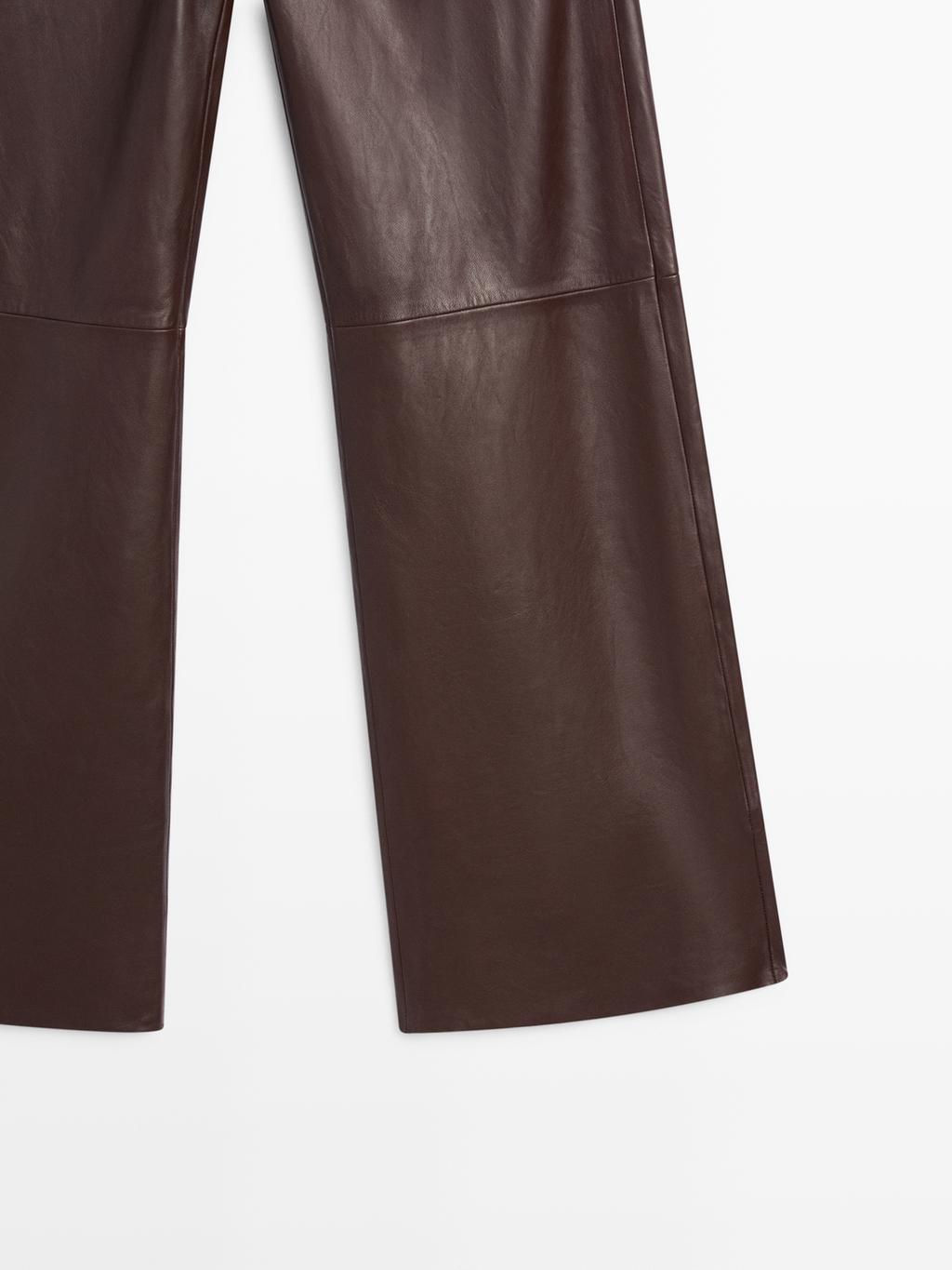 Nappa leather trousers
