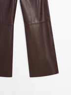 Nappa leather trousers