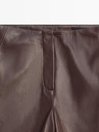 Nappa leather trousers