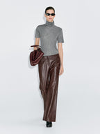 Nappa leather trousers