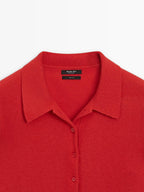 100% wool knit cardigan