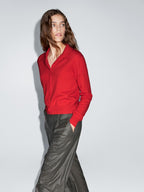 100% wool knit cardigan