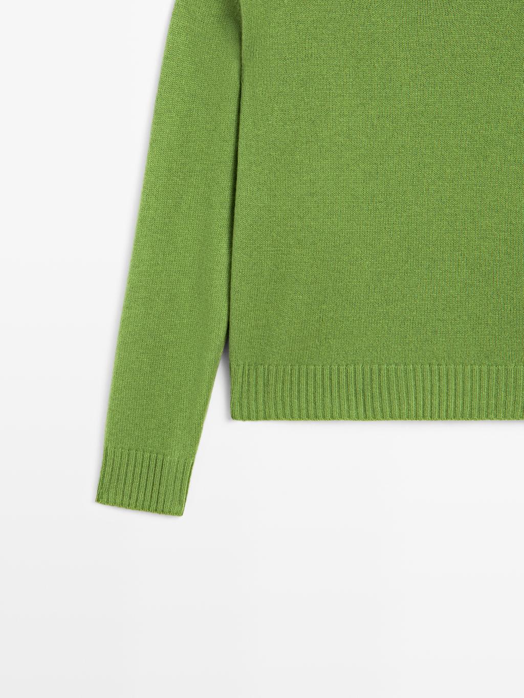 Wool blend crew neck sweater