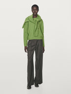 Wool blend crew neck sweater