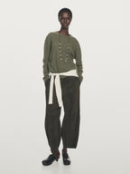 100% cashmere crew neck sweater