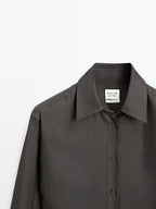 100% silk fitted flowing shirt - LIMITED