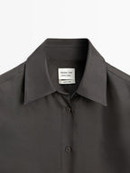 100% silk fitted flowing shirt - LIMITED