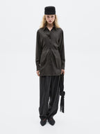 100% silk fitted flowing shirt - LIMITED