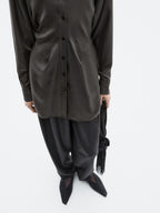 100% silk fitted flowing shirt - LIMITED