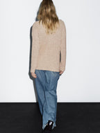 Flecked knit cardigan