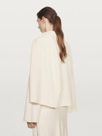 100% wool knit sweater with scarf