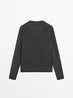 Wool blend V-neck cardigan