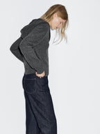 Knit 100% wool cardigan with hood