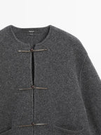 Knit cardigan with button detail