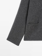 Knit cardigan with button detail