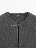 Knit cardigan with button detail