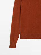 Wool blend sweater with scarf detail