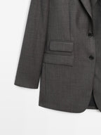 100% wool suit blazer