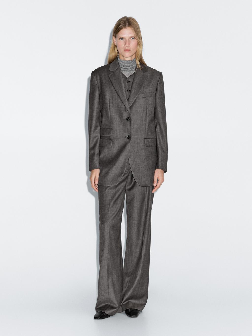 100% wool suit blazer