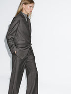 100% wool suit blazer