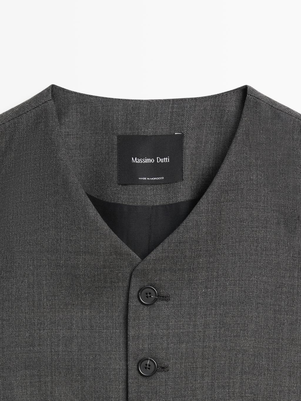 100% wool suit waistcoat