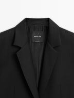 100% extra fine wool two-button blazer