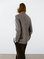 Flecked 100% linen blazer