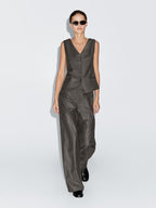 100% wool pinstripe waistcoat